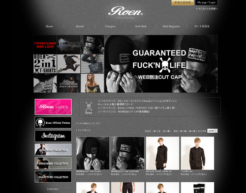 Roen OFFICIAL WEB SHOP
